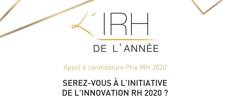 Le Prix de l'IRH de l'année - Les inscriptions pour le prix 2020 sont ouvertes !